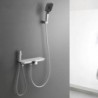 South African Premium Rainfall Bathtub Shower Mixer Tap Set with Handheld Spray Gun