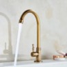 South African Premium Retro Style Single Handle Golden Electroplated Brass Kitchen Tap